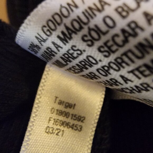 A New Day Black Long Sleeve Crew Neck Tee | Size Large | Layered Moto Look - Picture 9 of 10